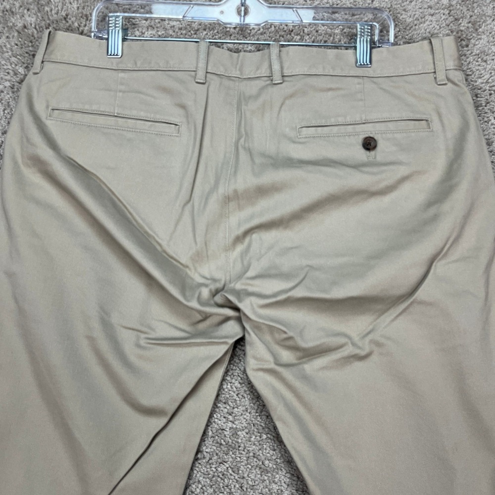 J.Crew Men's Khaki Chino Pants 36x34 Slim Flex Comfort Stretch Casual Wear EUC - Picture 5 of 11